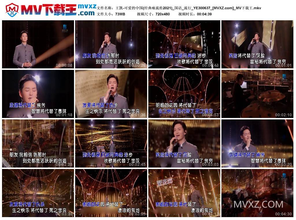 王凯-可爱的中国(经典咏流传2021)_国语_流行_YE300637